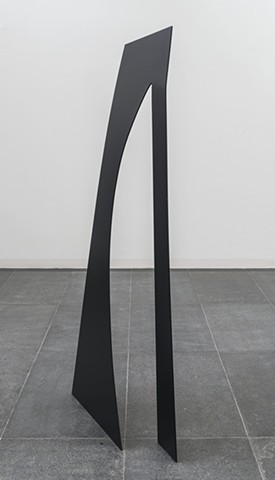 Untitled,  Steel and paint
Dimensions: 74.8 x 36.22 x 23.62 ", 190 x 92 x 60 cm. | Photo Credit: Cary Whittier