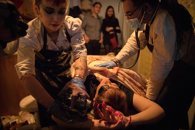 Psychic Surgery at Dark Before Dawn (photo by Walter Wlodarczyk)