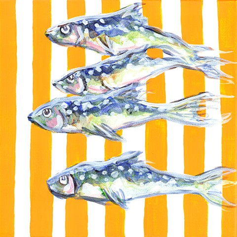 Striped Sardines, Orange