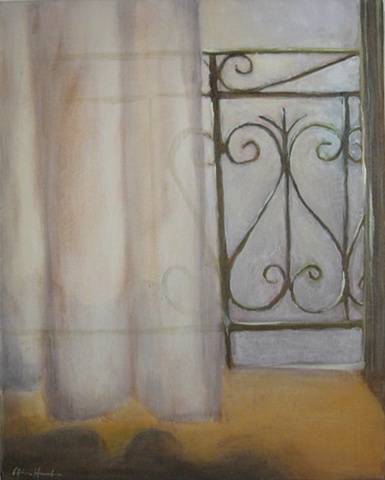 light, curtain, aegean center for the fine arts, paros greece