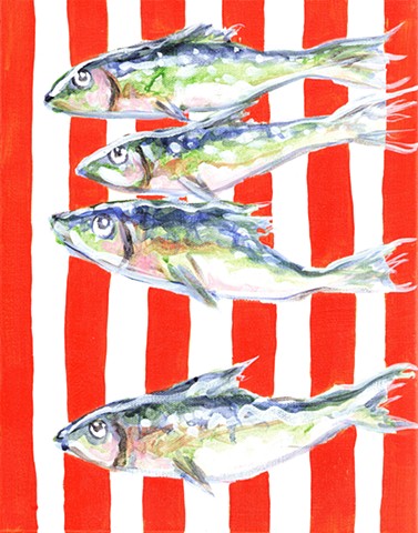 Striped Sardines, Red