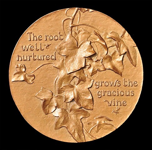 Obverse of an edition of bronze medallions commissioned by the Princeton Ivy Club. Major donors to the Ivy Club receive this commemorative medallion.