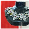 YKK leather neckpiece