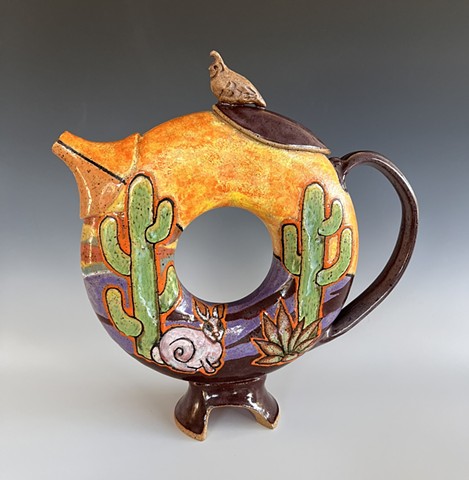 Desert Donut Teapot