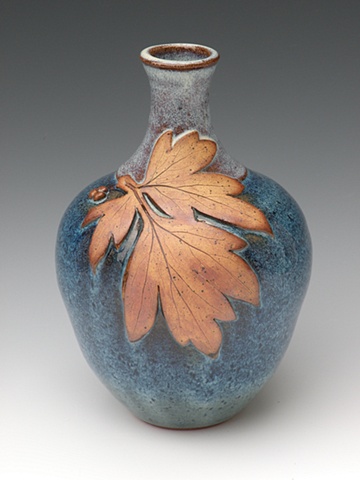 Narrow Neck Leaf Vase