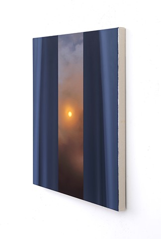 'Wildfire Sunrise and Blue Curtain Study'