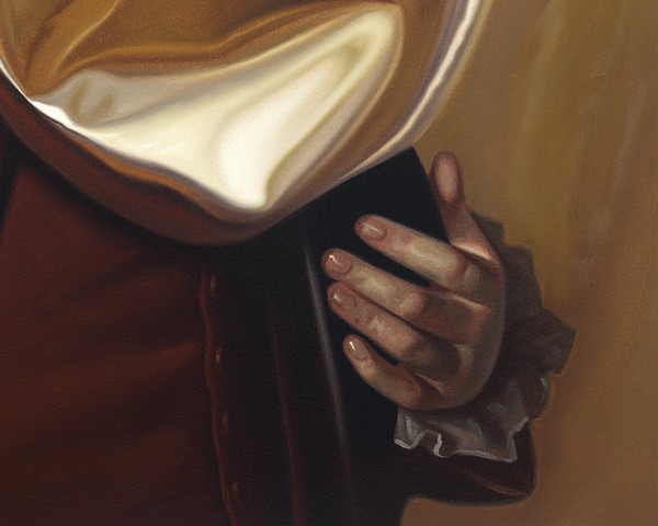 'Portrait in Metallic Gold Fabric (Samuel Verplanck after Copley)'