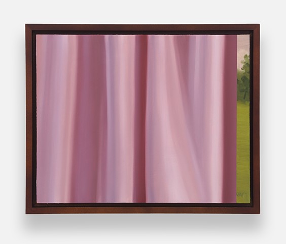 Meadow and Pink Curtain (Plein Air II)