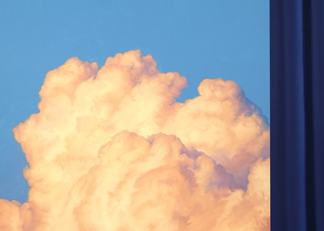 'Wildfire Sunset and Blue Curtain (1),' detail