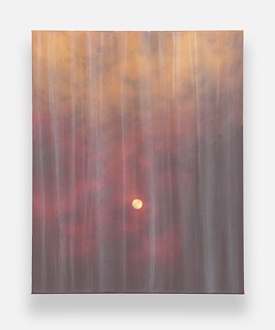 'Wildfire Sunrise Behind Sheer Curtain (1)'