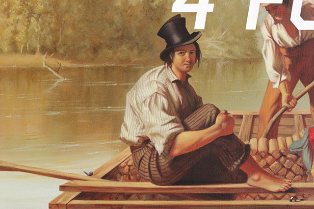 Boatmen On The Missouri: Will Twerk For Food, detail