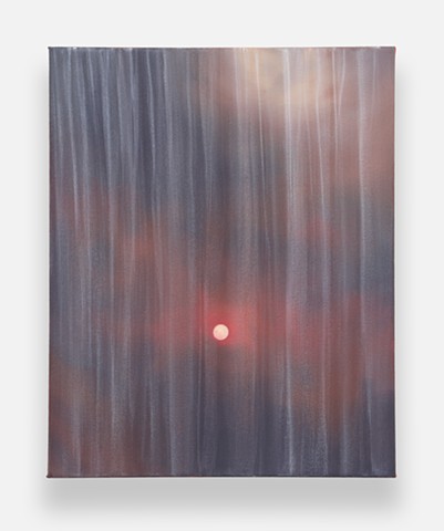 'Wildfire Sunrise Behind Sheer Curtain (2)'