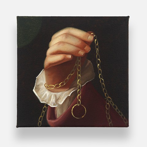 Study of Hand of A Boy With Chain