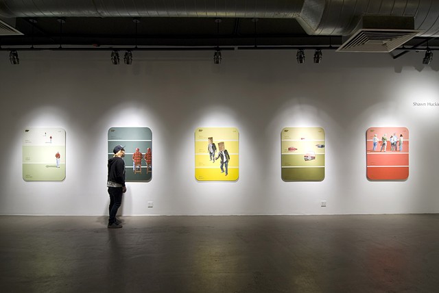 Installation View "Can't Miss Lime"


