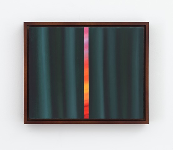 'First Sun and Green Curtain Study'