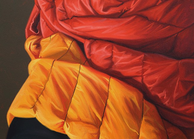 Red and Orange Down Jackets: Louis Philippe d’Orleans (after Grouts), detail