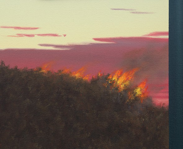 'Sunset and Glowing Green Curtain (after Church)’, detail