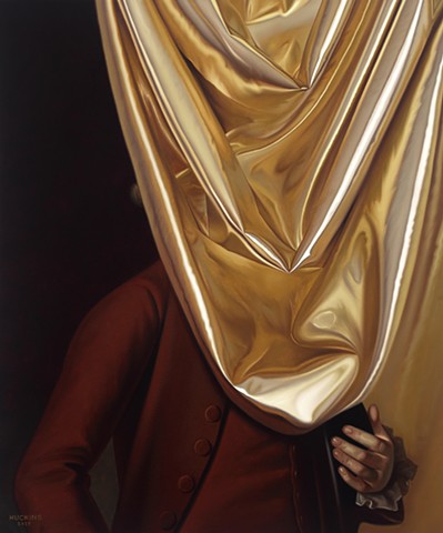 'Portrait in Metallic Gold Fabric (Samuel Verplanck after Copley)'