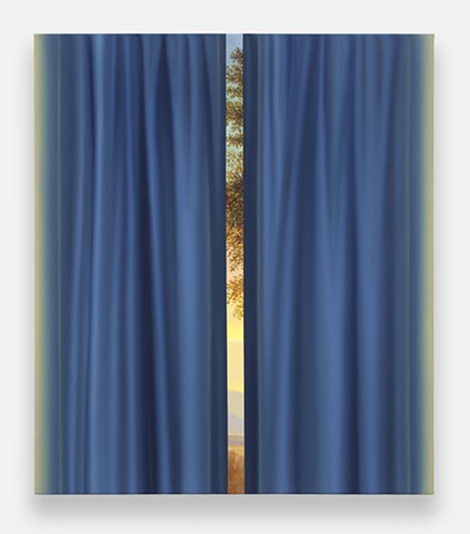 'The Beeches and Glowing Blue Curtain'
