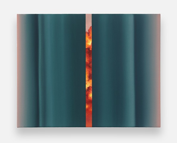 'War Cloud and Glowing Green Curtain Study'