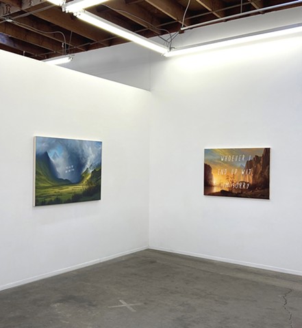 Installation view "The Birds Will Sing"
