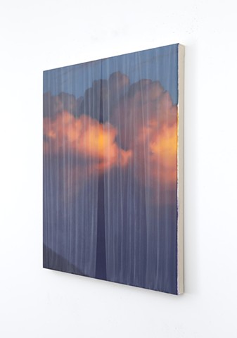 'Last Sun Behind Sheer Curtain'