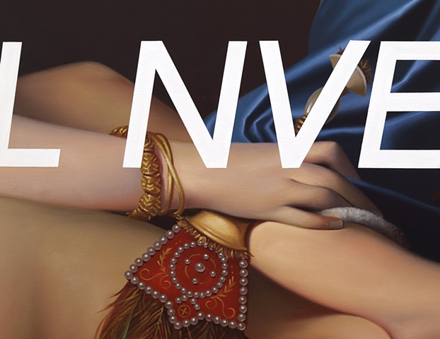 La Grande Odalisque: With Us Darling, Time Will Never Tell, detail

