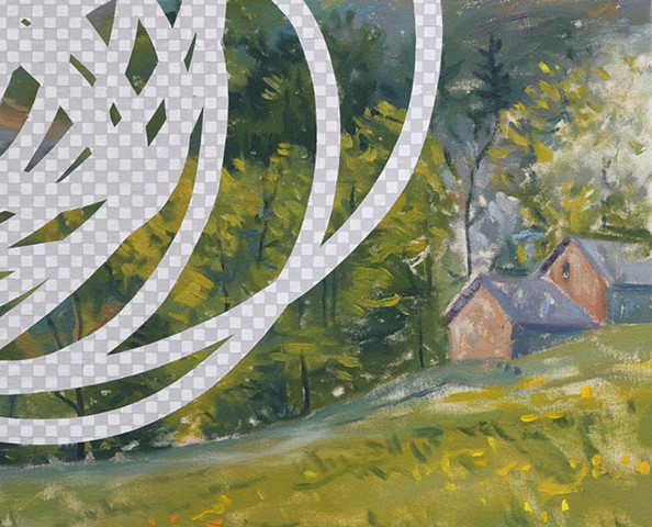 Happily Never After (Spring In The Valley, White House Art Collection Erasure No. 11), detail