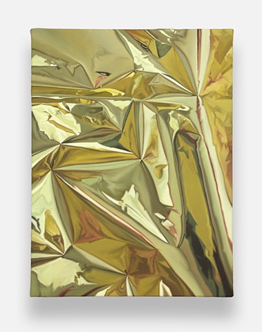 Gold Mylar Study with Reflection