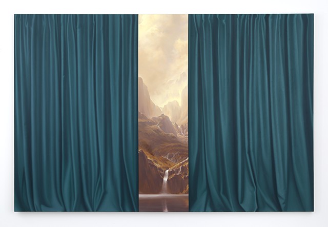 'Among The Sierra Nevada and Green Curtain (after Bierstadt)'