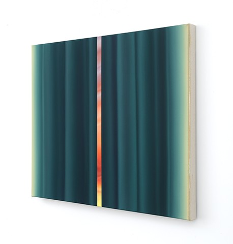 'First Sun and Glowing Green Curtain'