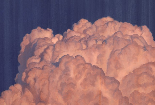 ‘Wildfire Sunset Behind Sheer Curtain,' detail