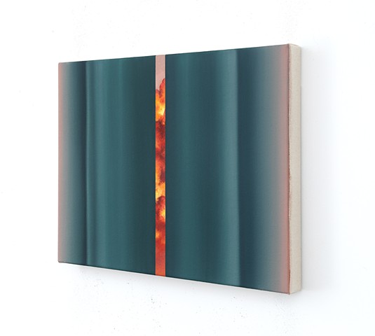 'War Cloud and Glowing Green Curtain Study'