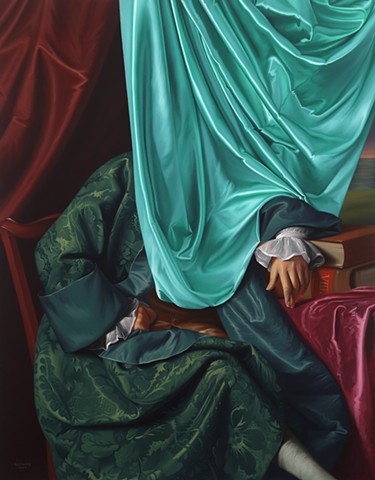 Portrait in Green Satin Fabric (Nicholas Boylston after Copley)