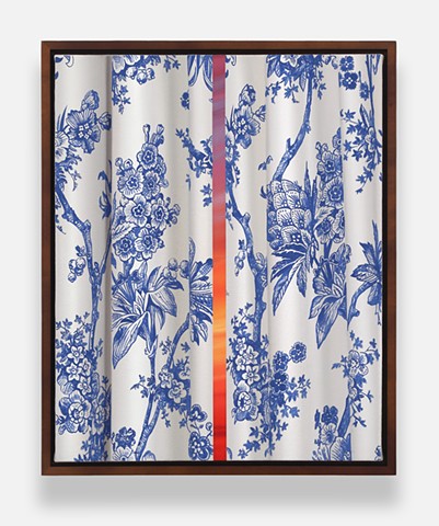 'First Sun and Toile De Jouy Curtain Study'