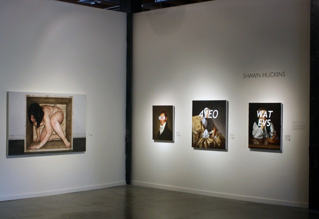Installation View, "Introducing Shawn Huckins and Chelsey Tyler Wood"

