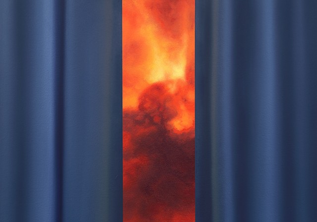‘War Cloud and Glowing Blue Curtain,' detail