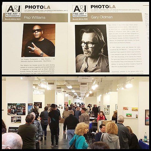 Pep Williams and Gary Oldman showcased at PhotoLA in Los Angeles. 