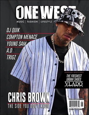 Chris Brown. Cover shot by Pep WIlliams 