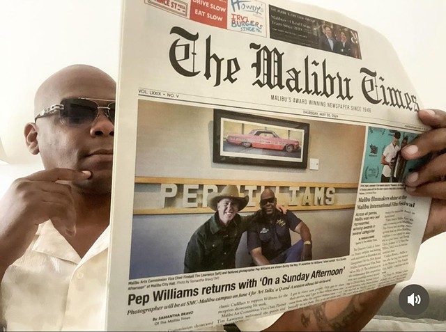 Pep Williams On The Cover Of The Malibu Times