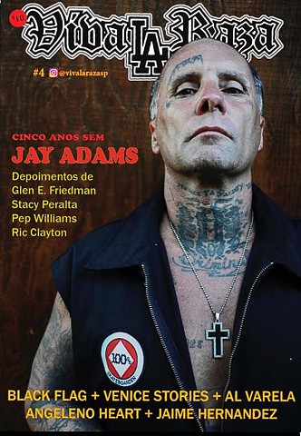 Viva La Raza Magazine Cover. "Jay Adams". Sao Paulo Brazil. 