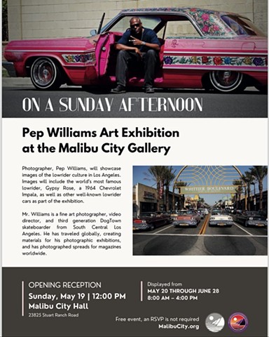 Pep Williams Solo Show "On A Sunday Afternoon".