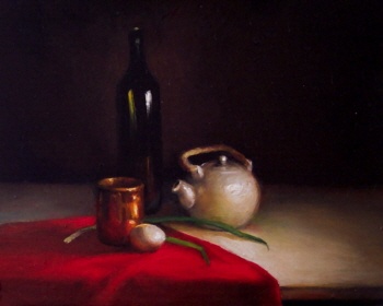Still Life with Green Onions