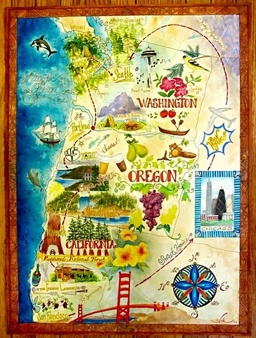 Pacific Northwest Adventure Map