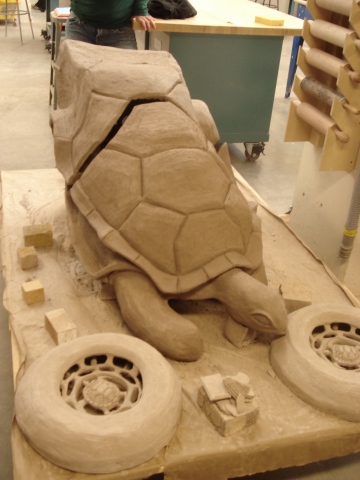 Turtle Wax Sculpture (in progress)
