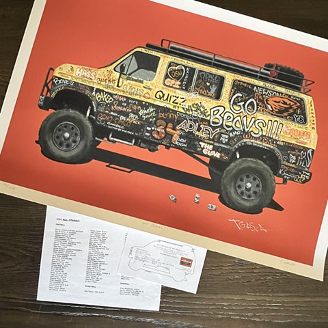 Go Beavs!!! Museum Quality Giclée Print - Large