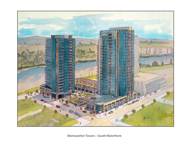 Meriweather Towers - Architectural Rendering
