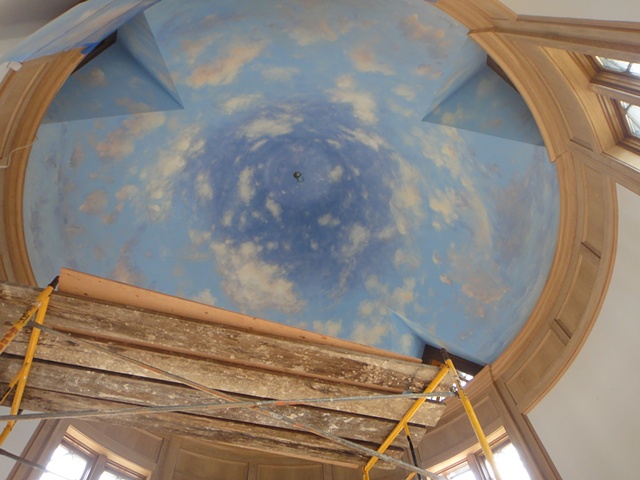 Domed Ceiling- Last Day of Painting