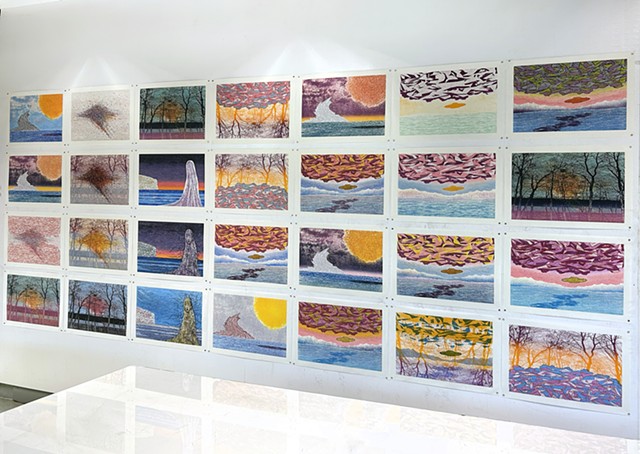 Studio view of Field Series at Artica Svalbard