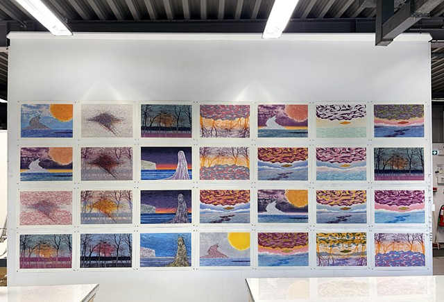 Studio view of Field Series at Artica Svalbard